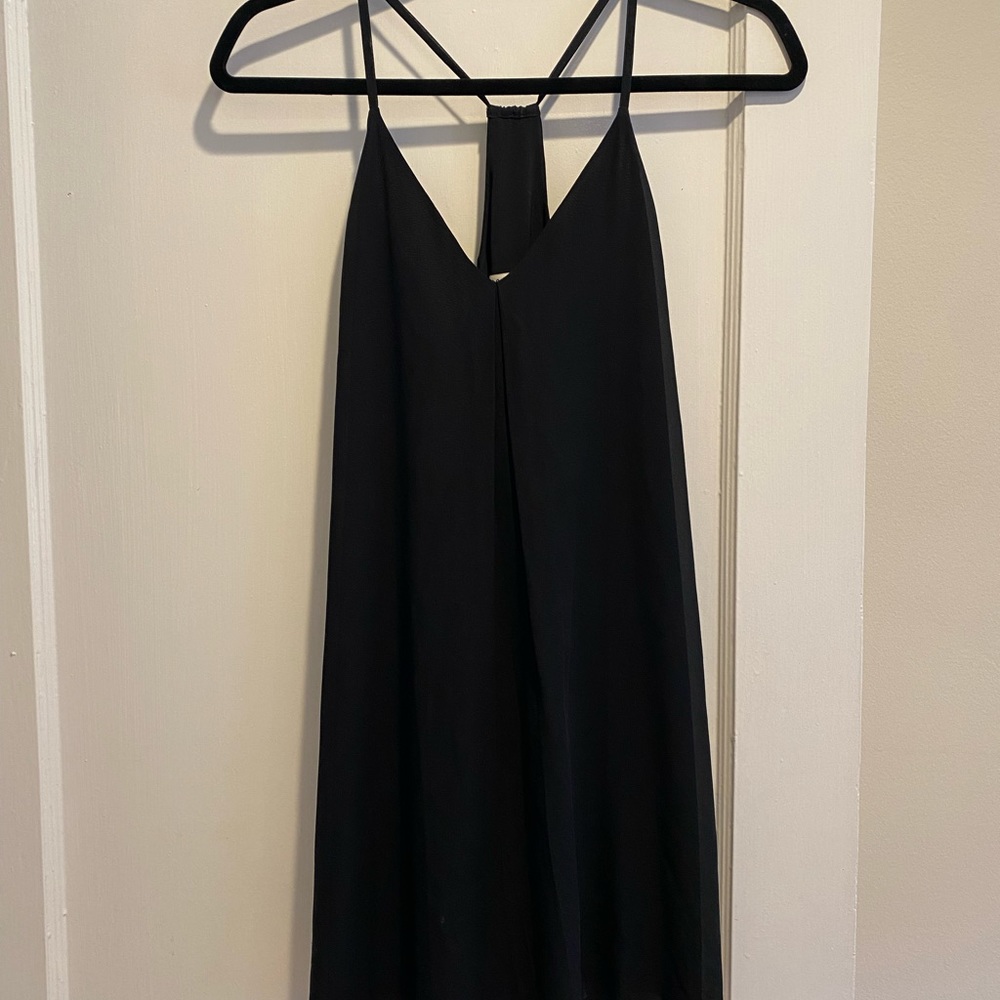Alice & Olivia - Black Flowy Mini Dress XS